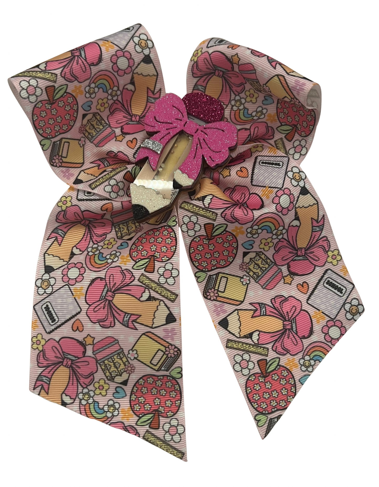 Cute Pencil Cheer Bow