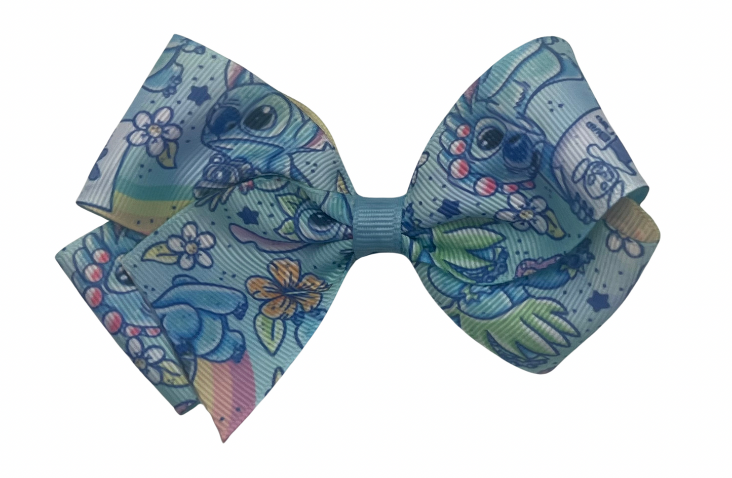 Small Blue Stitch Bow