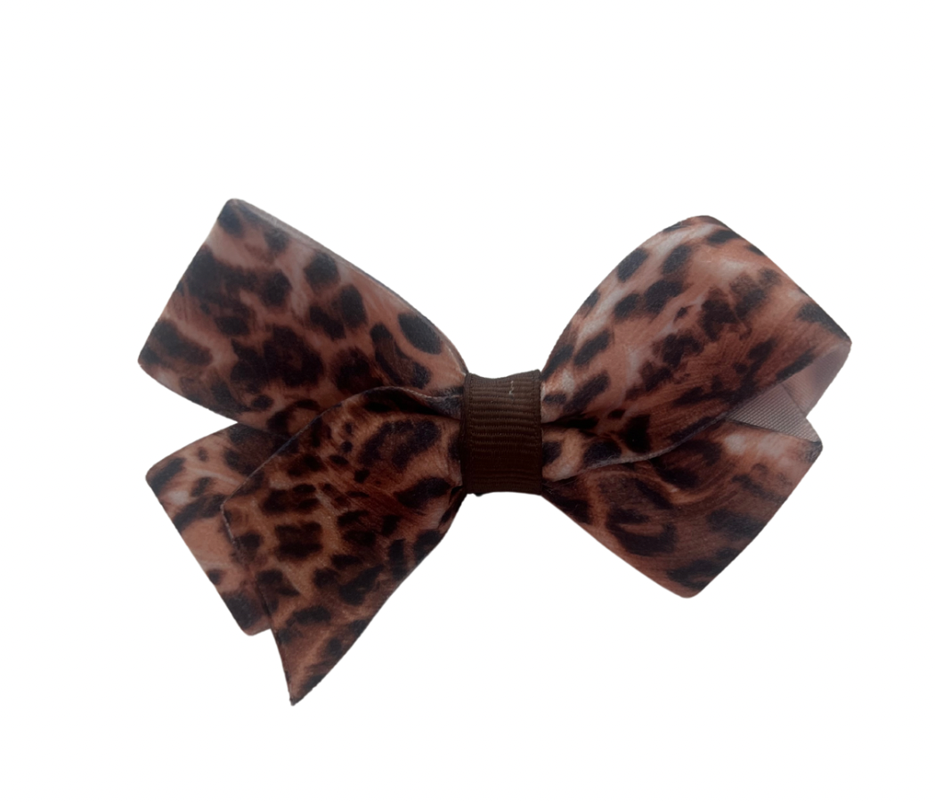 Cheetah print bow