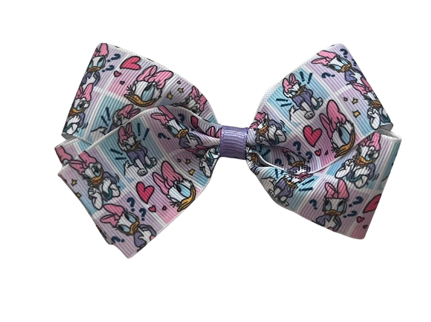 Purple Daisy Bow