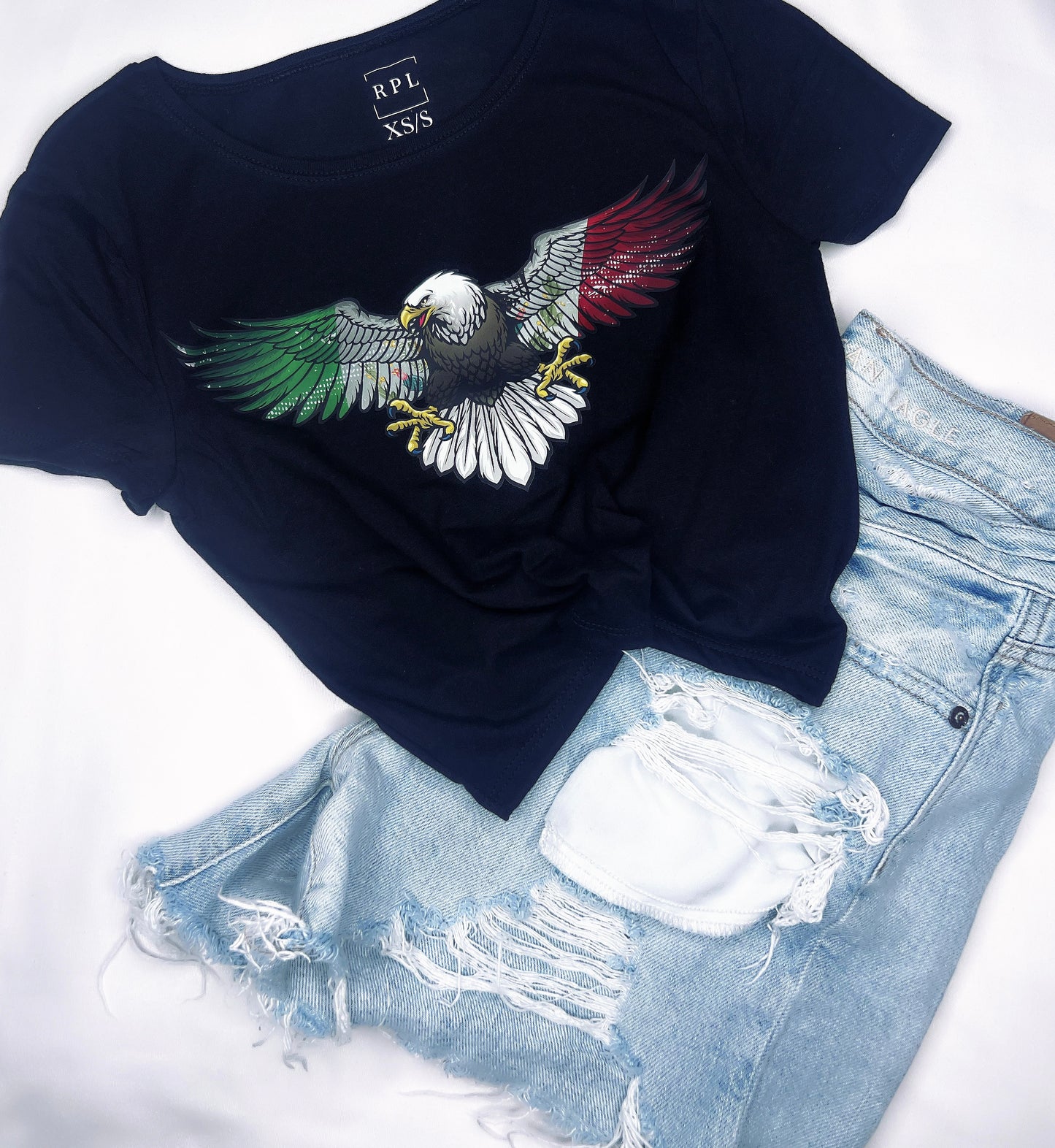 Mexican Eagle Adult Crop Top