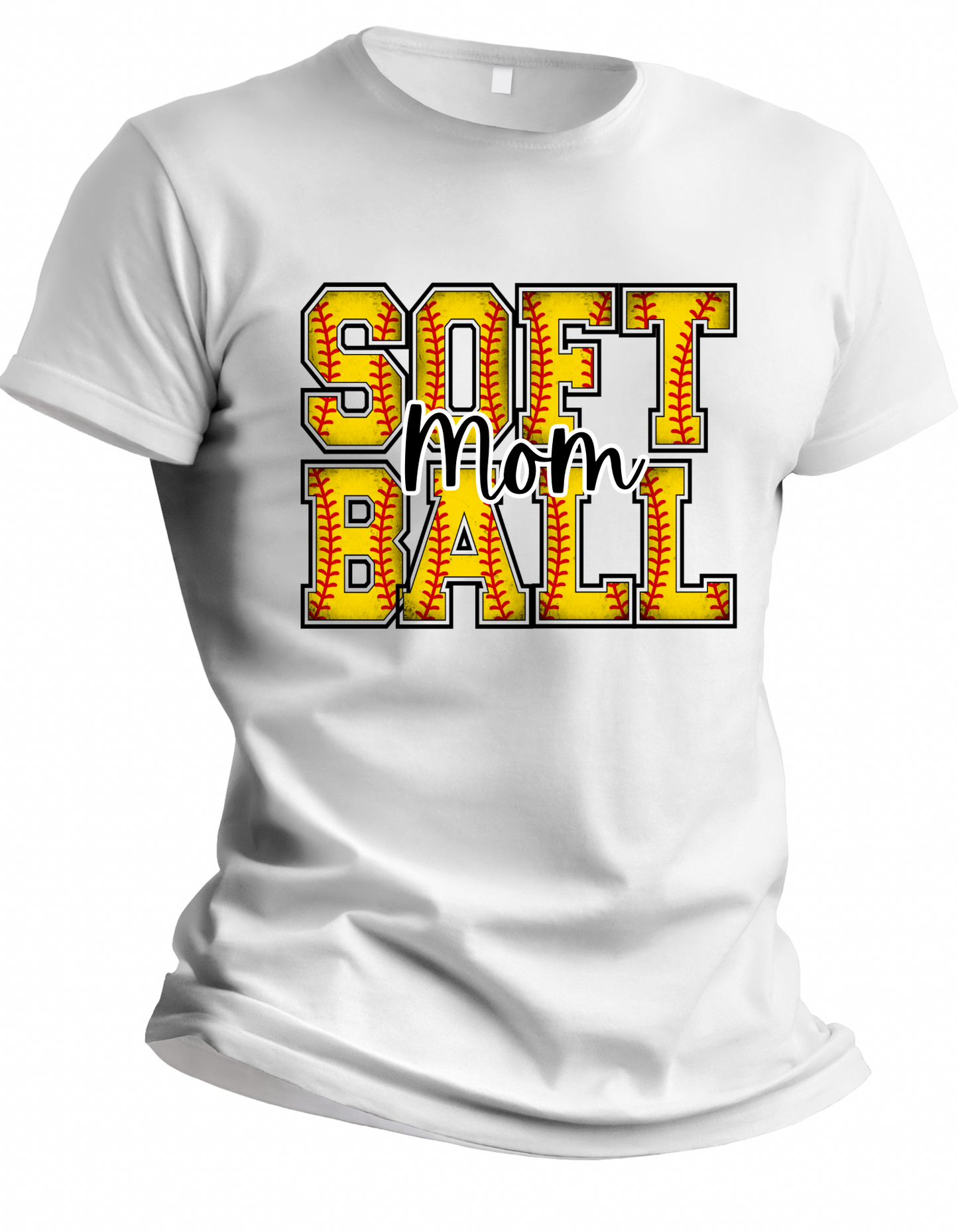 Adult Softball Mom Tshirt