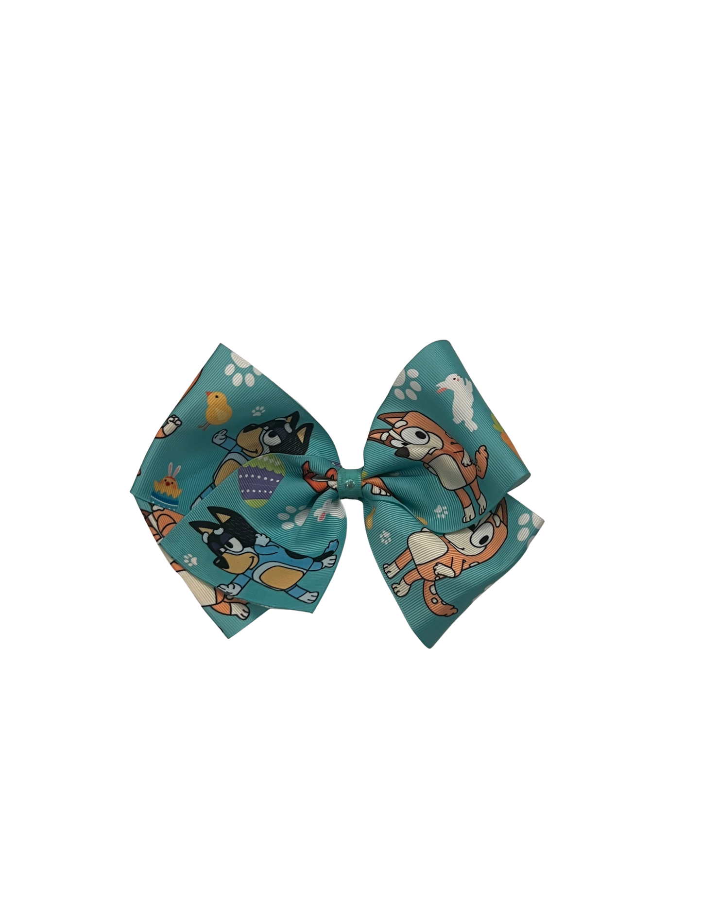 Big Teal Bluey Bow