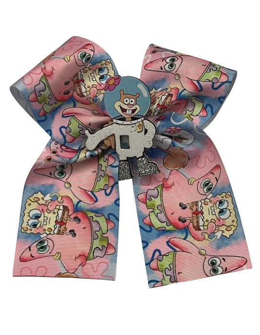 Big Cheer Style Sponge Bow - Sandy