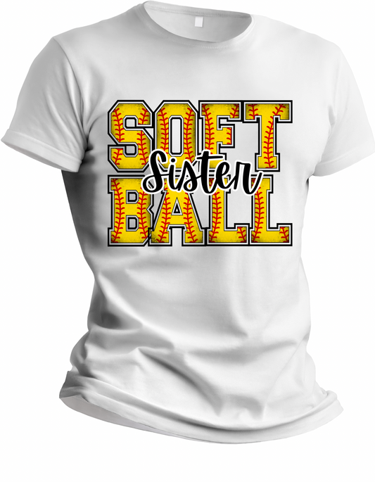 Adult Soft Ball Sister Shirt