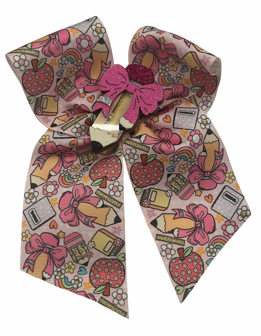 Cute Pencil Cheer Bow