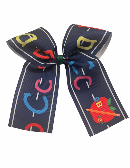 Large Alphabet Cheer Bow
