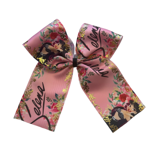 Large Pink Singer Cheer Bow