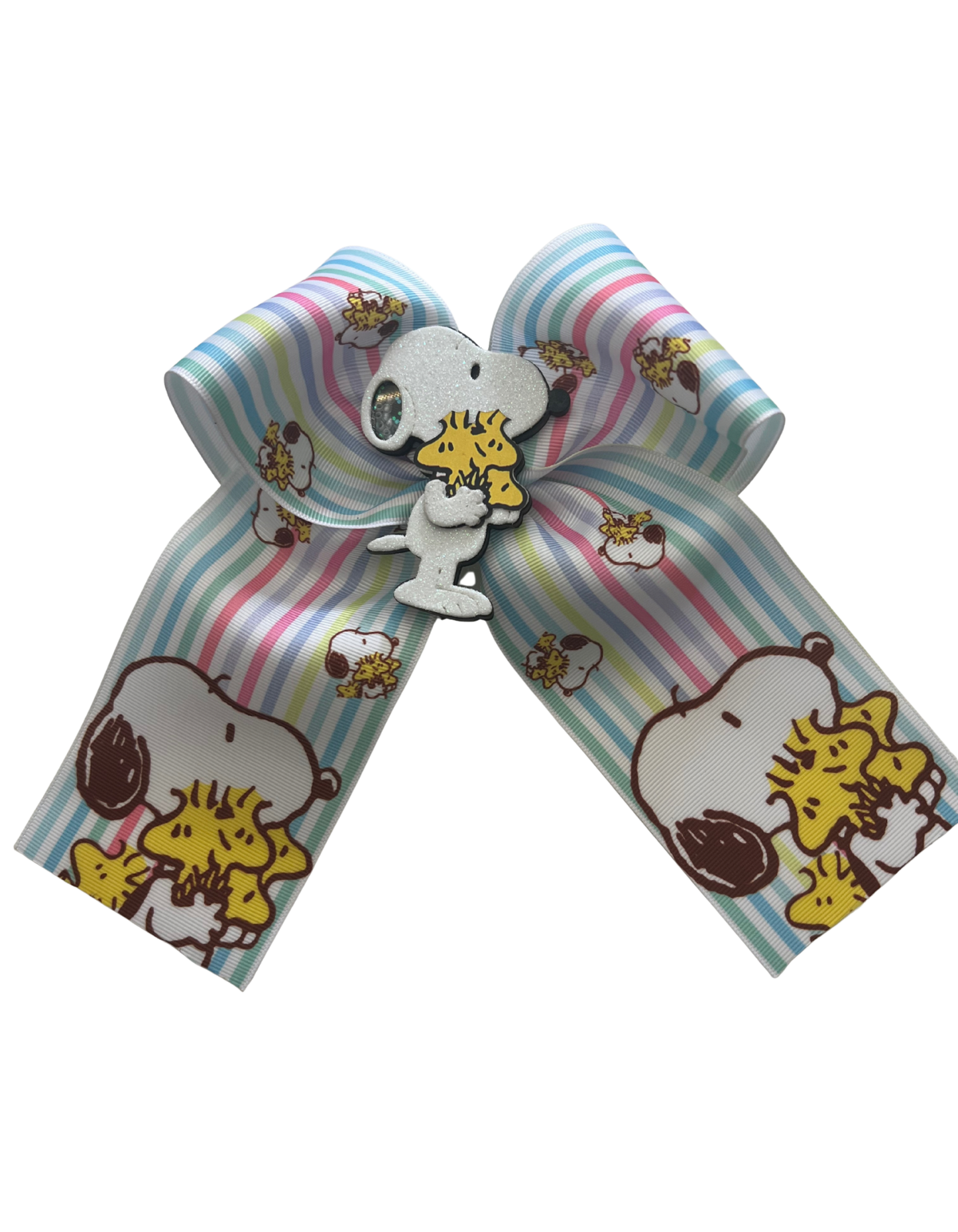 Large Snoopy Character Cheer Bow