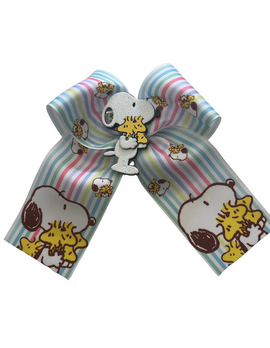 Large Snoopy Character Cheer Bow