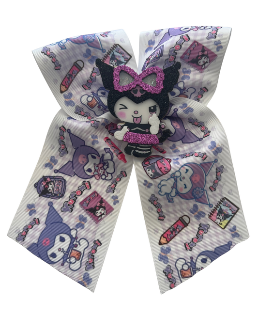 Large Kuromi Cheer Bow