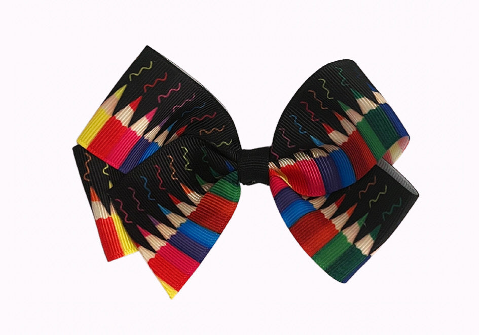 Color Pencil Mini Bow-Black